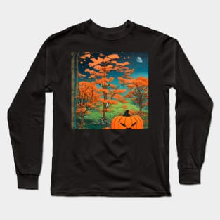 Halloween Pumpkin Fall in Japan Seasonal Feelings Long Sleeve T-Shirt